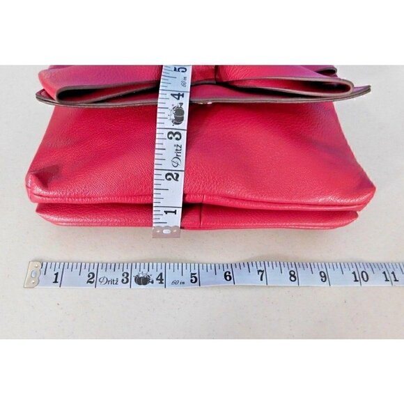 CHARMING CHARLIE RED-ISH PINK COLOR SHOULDER BAG, HANDBAG, PURSE - Picture 7 of 9